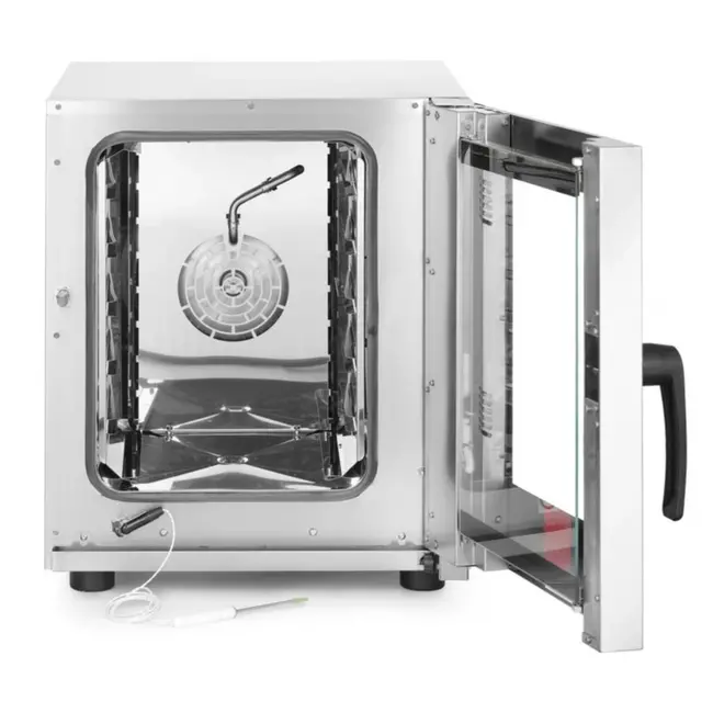 HENDI Compacte hetelucht stoomoven – 5x GN 2/3 – roestvast staal – LED-verlichting – 230V/3200W