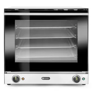 HENDI Heteluchtoven – 62L – 50˚C tot 300˚C – 4 trays – 230V/2670W – roestvrij staal