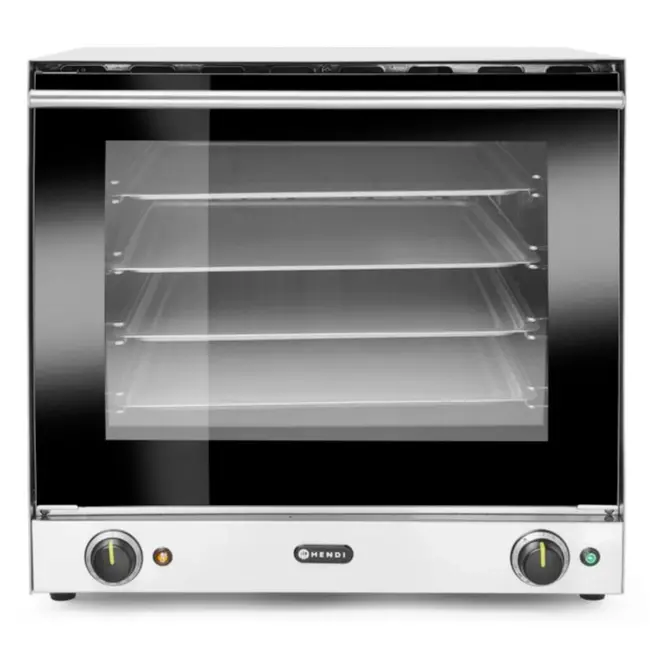 HENDI Heteluchtoven – 62L – 50˚C tot 300˚C – 4 trays – 230V/2670W – roestvrij staal