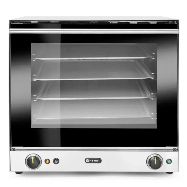 HENDI Heteluchtoven met vochtinjectie – 62L – 230V/2670W – 50-300°C – 4 trays – roestvrij staal