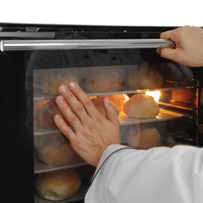 HENDI Heteluchtoven met vochtinjectie – 62L – 230V/2670W – 50-300°C – 4 trays – roestvrij staal