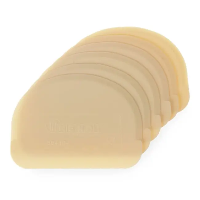 HENDI Flexibele deegschrapers – set van 6 – polypropyleen – vaatwasmachinebestendig – 120x88 mm