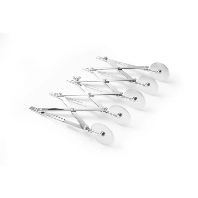 HENDI Jan-Hagelsnijder – Verstelbare snijbreedte – 5 roestvast stalen snijwielen – 222x56x55 mm