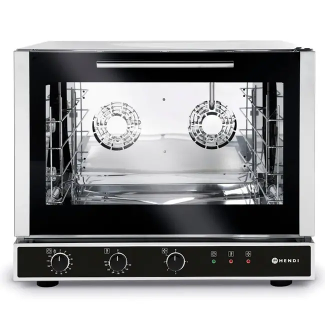 HENDI Oven met stoominjectie – 400V/6400W – roestvast staal – 4 trays – 783x755x634 mm