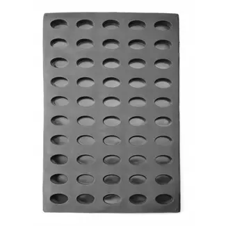 HENDI Ovale siliconen bakvorm – antiaanbak – 570x375x20 mm – hittebestendig – vaatwasser- en magnetronbestendig