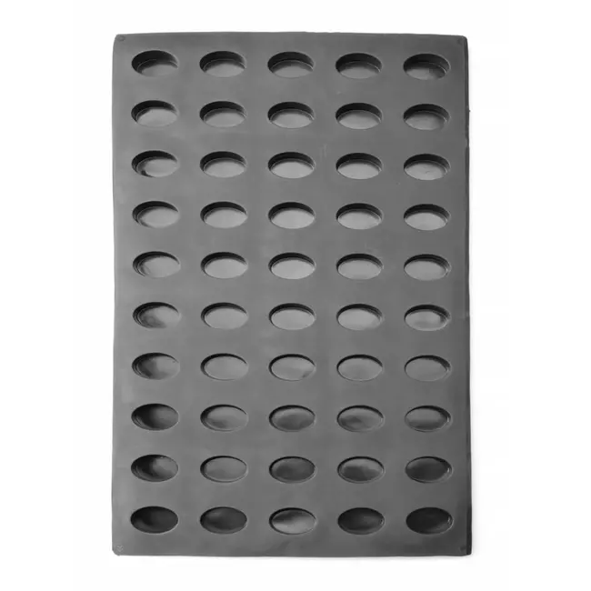 HENDI Ovale siliconen bakvorm – antiaanbak – 570x375x20 mm – hittebestendig – vaatwasser- en magnetronbestendig