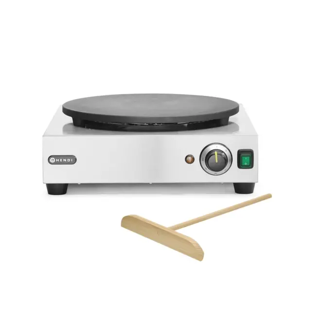 HENDI Crepe bakplaat – gietijzer met keramische coating – gelijkmatige hitteverdeling – 458x520x165 mm – roestvast staal