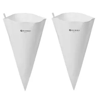 HENDI Katoenen spuitzakken – polyurethaan binnenlaag – ophangoog – 300 mm – 2 stuks