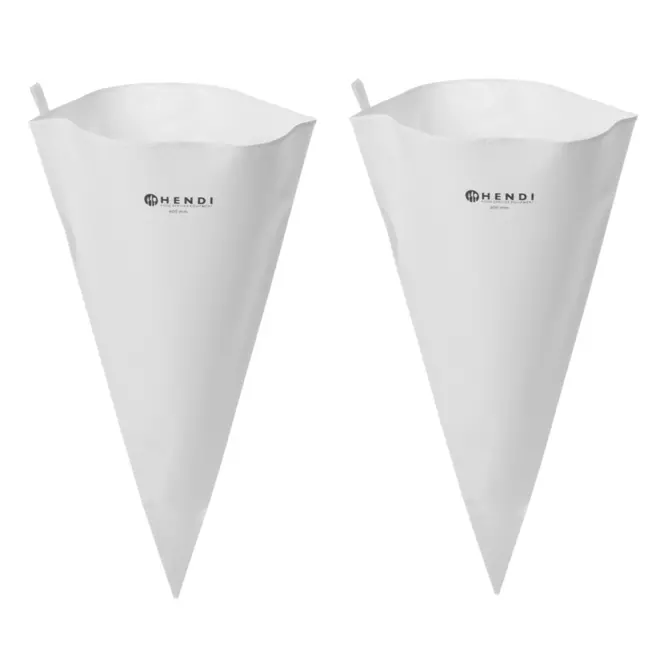 HENDI Spuitzakken katoen – uitkookbaar – met ophangoog – 350 mm – set van 2