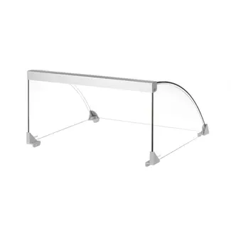 HENDI Glazen afdekking voor worstenroller grill – energiebesparend – 470x401x250 mm