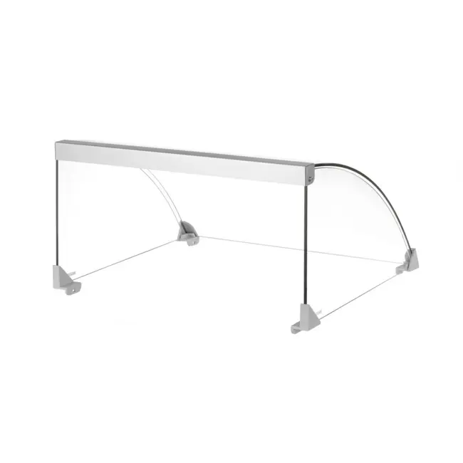 HENDI Glazen afdekking voor worstenroller grill – energiebesparend – 470x401x250 mm