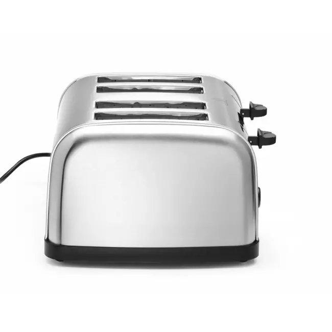 HENDI Toaster – 4 sneetjes – 2 verwarmingszones – 7 roosterniveaus – roestvrij staal