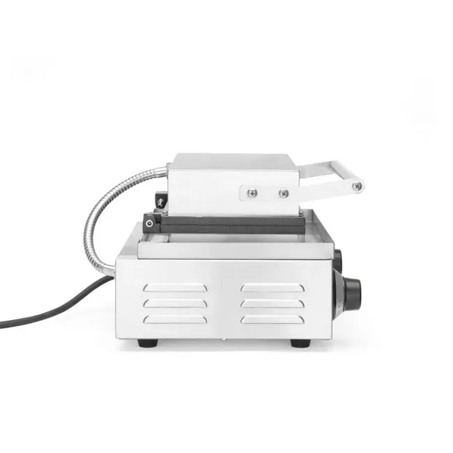 HENDI Wafelijzer voor 6 lolly-wafels of corndogs – antiaanbaklaag – traploos instelbare temperatuur – roestvrij staal