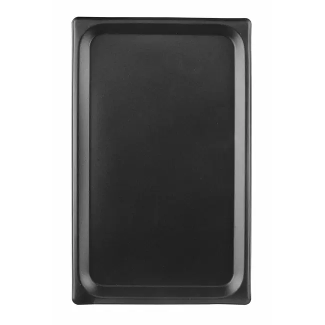 HENDI Ovenplaat – anti-aanbak coating – GN 1/1 – brede rand – 530x325x17 mm – zwart