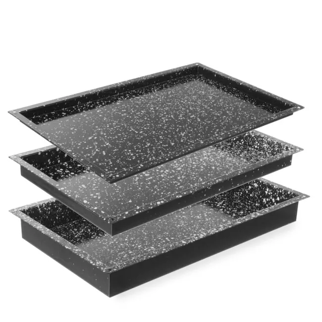 HENDI Universele bakplaat – geëmailleerd staal – hittebestendig tot 300°C – GN 1/1 – 530x325x20 mm