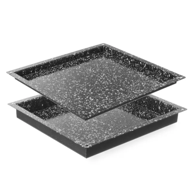 HENDI Klassieke ovenbakplaat – antiaanbaklaag – hittebestendig tot 300°C – 345x325x20 mm