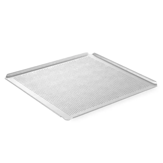 HENDI Geperforeerde ovenplaat – 4 randen – 354x325x10 mm – aluminium