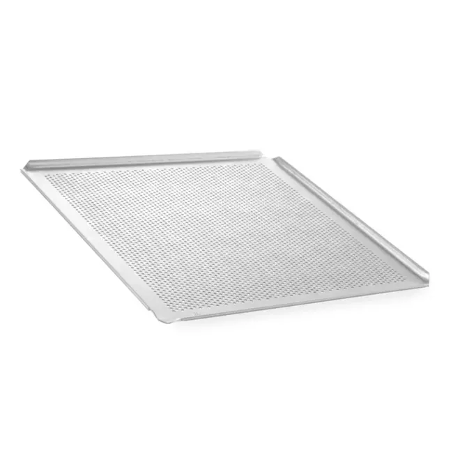 HENDI Geperforeerde ovenplaat – 4 randen – 354x325x10 mm – aluminium