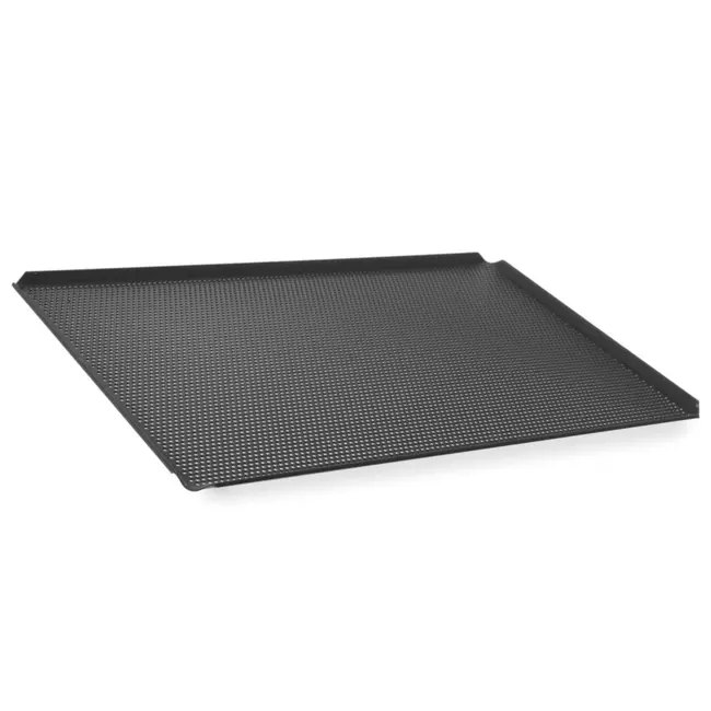 HENDI Geperforeerde ovenplaat – anti-aanbaklaag – 530x325x10 mm – 4 randen