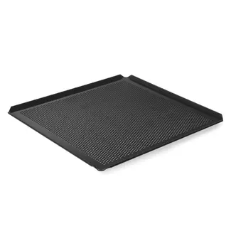 Hendi Geperforeerde ovenplaat - anti-aanbaklaag - 354x325x10 mm - aluminium