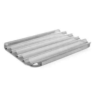 HENDI Geperforeerde bakplaat voor stokbrood – 600x400 mm – aluminium – geschikt voor oven