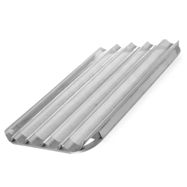 HENDI Geperforeerde bakplaat voor stokbrood – 600x400 mm – aluminium – geschikt voor oven