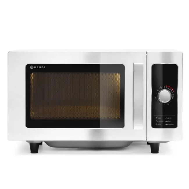 HENDI Magnetron – 1000W – 25L – roestvrij staal – keramische bodem – 6 programma's