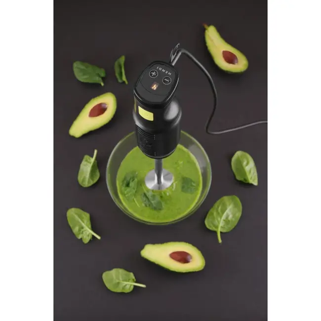 HENDI Krachtige staafmixer – 6 snelheden – titanium gecoat mes – 250W – geschikt voor 1-8 liter