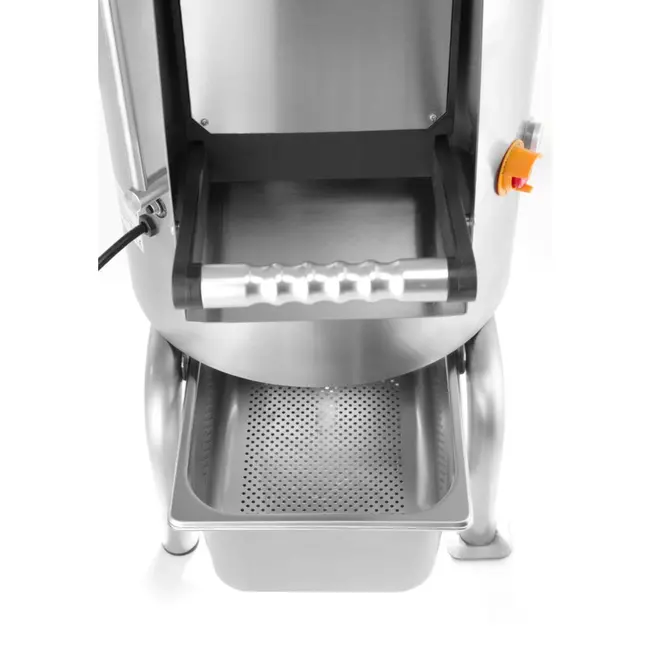 HENDI Aardappelschiller – Professioneel – 10 kg capaciteit – 230V/750W – Roestvrij staal – 22 liter – Timer