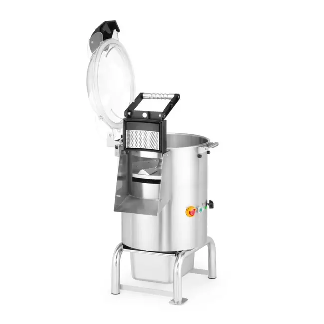HENDI Aardappelschilmachine – 5 kg capaciteit – Krachtige motor – Roestvrij staal – Timer – Wateraansluiting