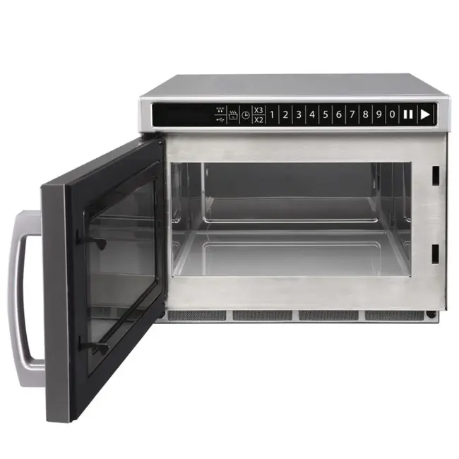 HENDI Programmeermagnetron met USB-poort – 1800W – 18L – Roestvrij staal – Keramische vloer – 10 vermogensniveaus