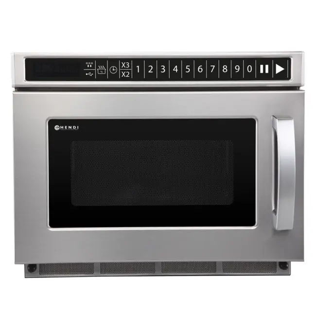 HENDI Programmeermagnetron met USB-poort – 1800W – 18L – Roestvrij staal – Keramische vloer – 10 vermogensniveaus