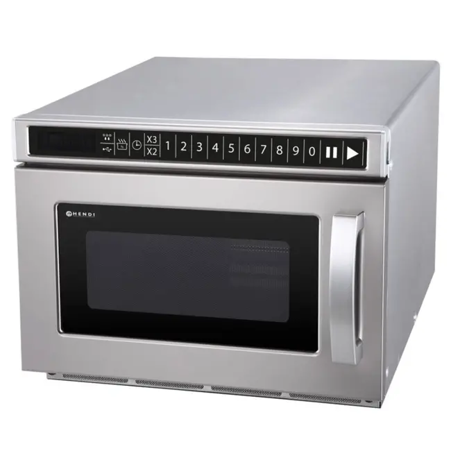 HENDI Programmeermagnetron met USB-poort – 1800W – 18L – Roestvrij staal – Keramische vloer – 10 vermogensniveaus