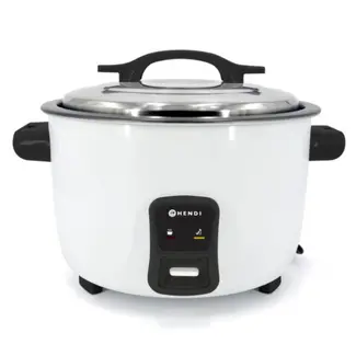 HENDI Rijstkoker – 4,2 liter – Anti-aanbak – Automatische warmhoudmodus – Inclusief maatbeker en rijstlepel