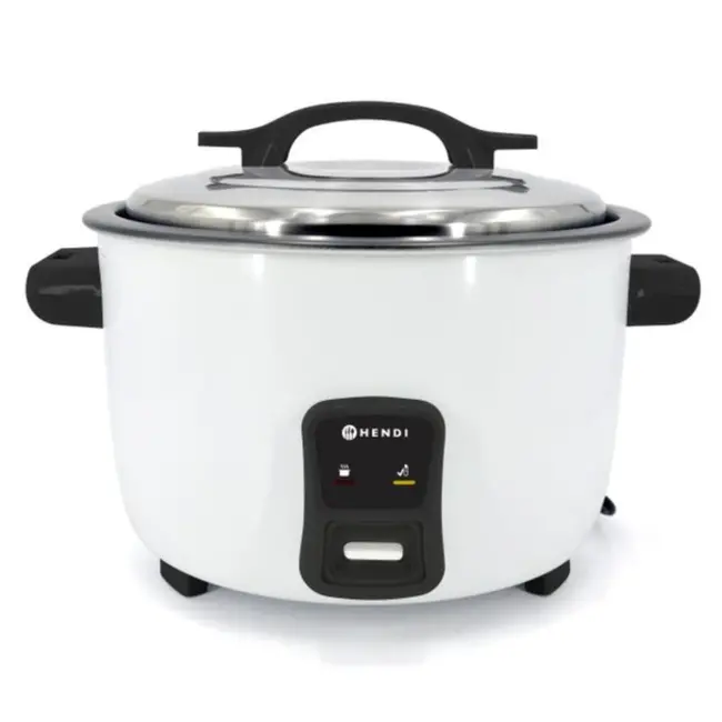 HENDI Rijstkoker – 4,2 liter – Anti-aanbak – Automatische warmhoudmodus – Inclusief maatbeker en rijstlepel