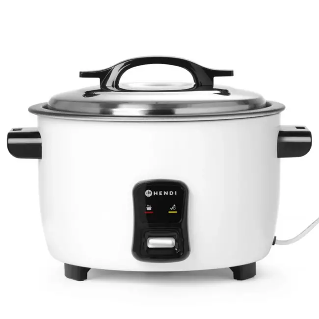 HENDI Rijstkoker – 4,2 liter – Anti-aanbak – Automatische warmhoudmodus – Inclusief maatbeker en rijstlepel