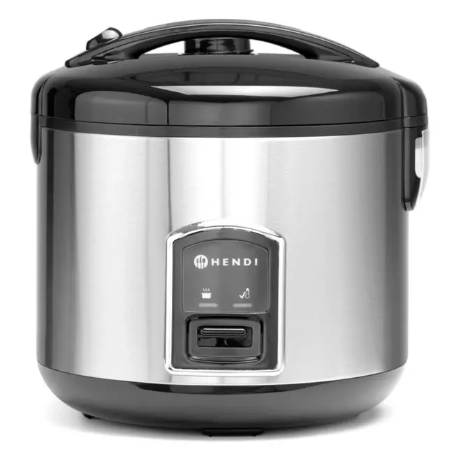 HENDI Rijstkoker met stoomfunctie – 1,8L – roestvast staal – warmhoudmodus – inclusief accessoires