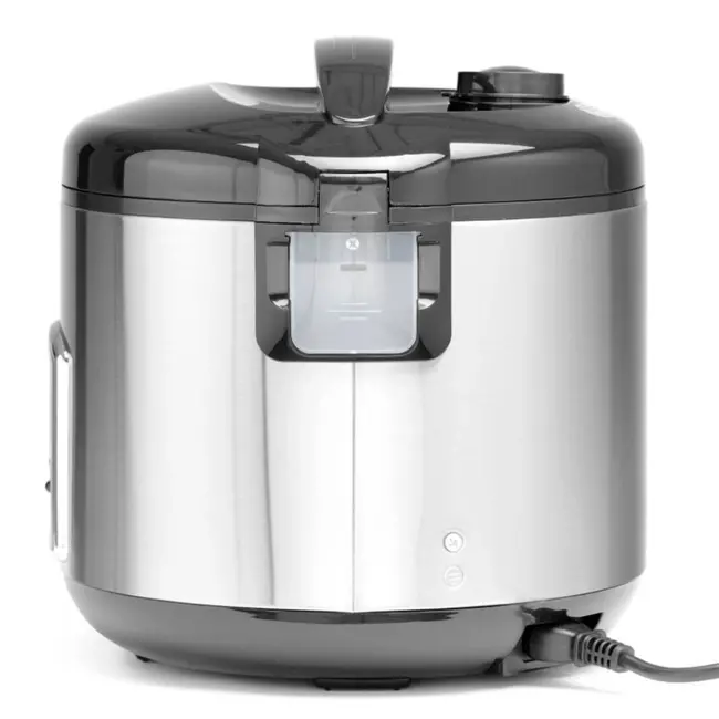 HENDI Rijstkoker met stoomfunctie – 1,8L – roestvast staal – warmhoudmodus – inclusief accessoires