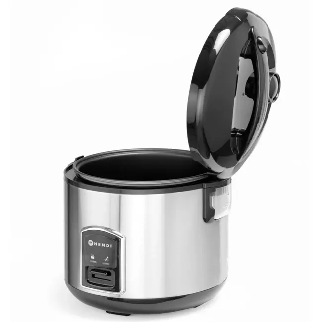 HENDI Rijstkoker met stoomfunctie – 1,8L – roestvast staal – warmhoudmodus – inclusief accessoires