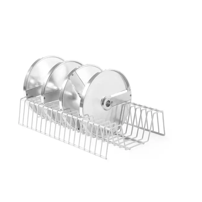 HENDI Rek voor 18 groentesnijder messen – vaatwasmachinebestendig – 400x250x90 mm