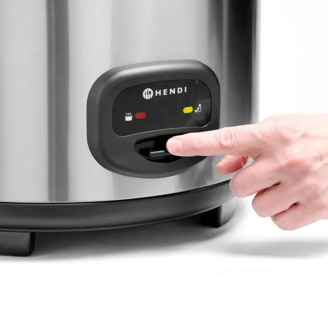 HENDI Rijstkoker – Profi Line – 5,4L – Warmhoudfunctie – Inclusief Accessoires