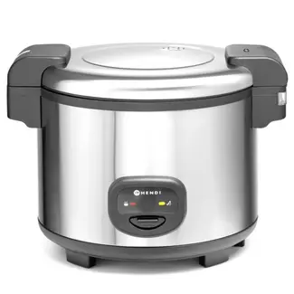 HENDI Rijstkoker – Profi Line – 5,4L – Warmhoudfunctie – Inclusief Accessoires