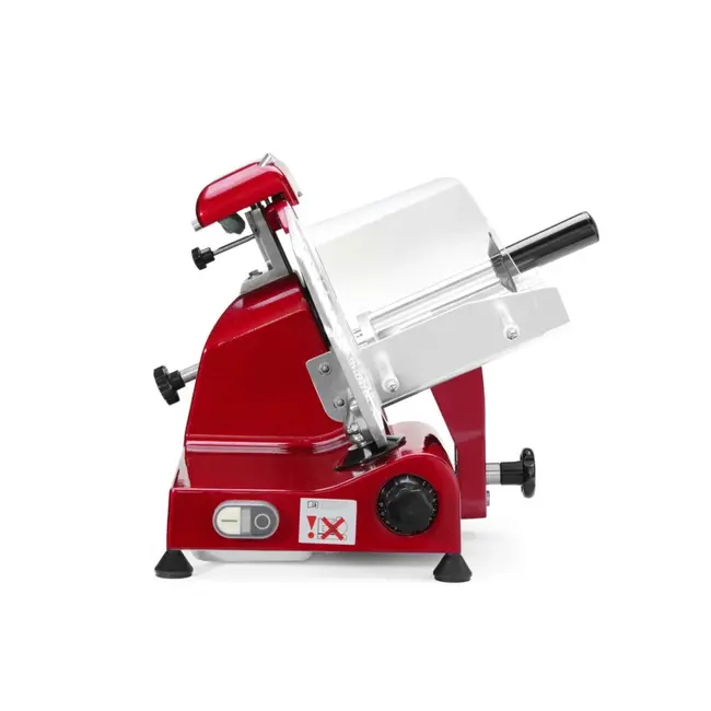 HENDI Snijmachine Profi Line – Rood – 250 mm – Hoog vermogen – Veiligheidsfuncties