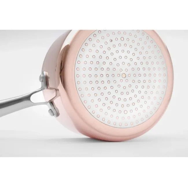 HENDI Stijlvolle koperen steelpan – 1,5L – 3-ply constructie – Ø160 mm – zonder deksel