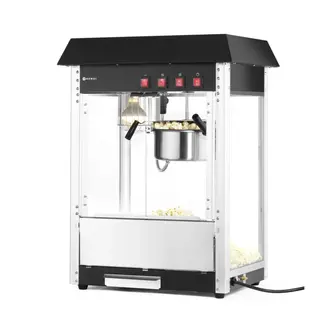 HENDI Popcornmachine rood 1155 W met roerketel en verwarmde bodem