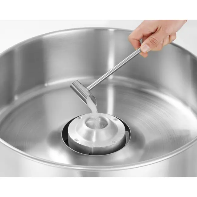 HENDI Suikerspinmachine – Roze – 230V/1200W – Met lade en voltmeter – 520x520x480 mm