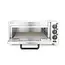 HENDI Compacte pizzaoven – vuurstenen vloer – 350°C – timer 120 min – zilver – 230V/2000W