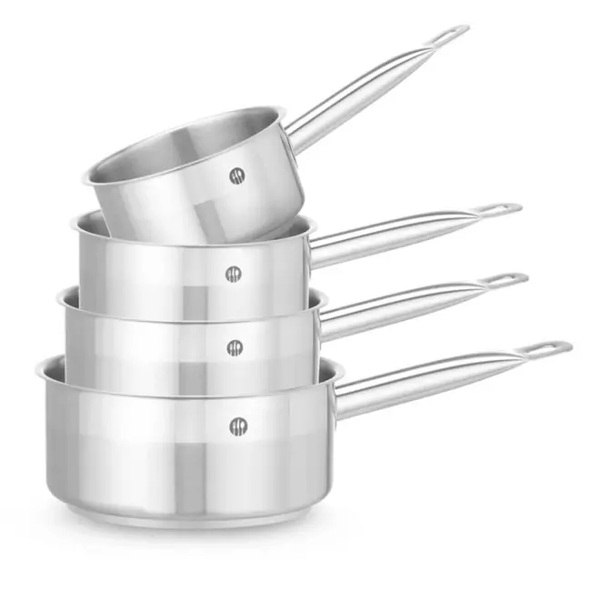 HENDI Steelpan – Profi Line – 2L – Naadloze inductiebodem – Koelblijvende handgreep – ⌀180mm