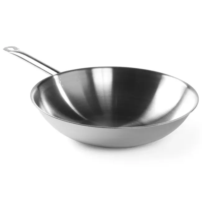 HENDI Professionele wok – drielaagsconstructie – snelle warmteopname – 360 mm – zonder deksel
