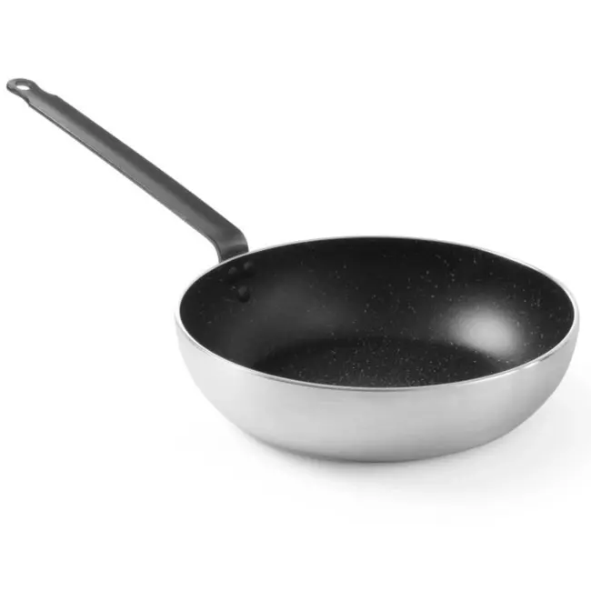 HENDI Wokpan – Aluminium – Marble anti-aanbaklaag – Ø 280 mm – Hittebestendig tot 260°C